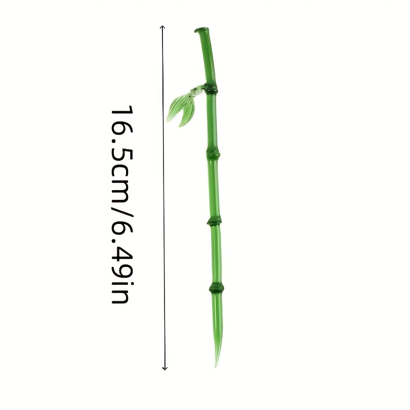 Jade Bamboo Hair Clip with Leaf Pendant, Ancient Style