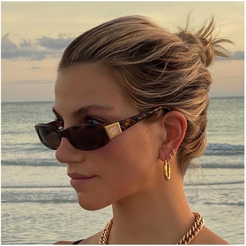 

Small Frame Fashion Glasses For Women Men Anti Glare Sun Shades Glasses For Driving Beach Travel
