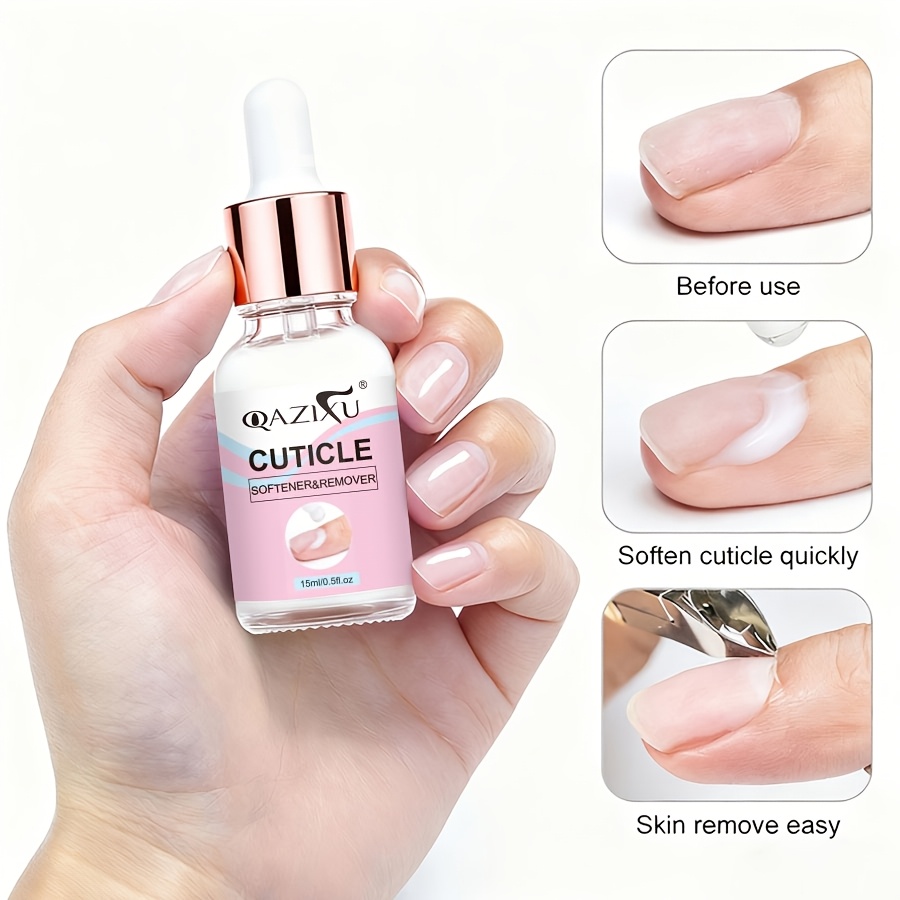Image of Qazixu Cuticle Remover Gel Featuring A Dropper, Designed For Trimming And Softening Cuticles, A Nail And Foot Care Tool That Delivers Salon-quality Results With Easy Application And