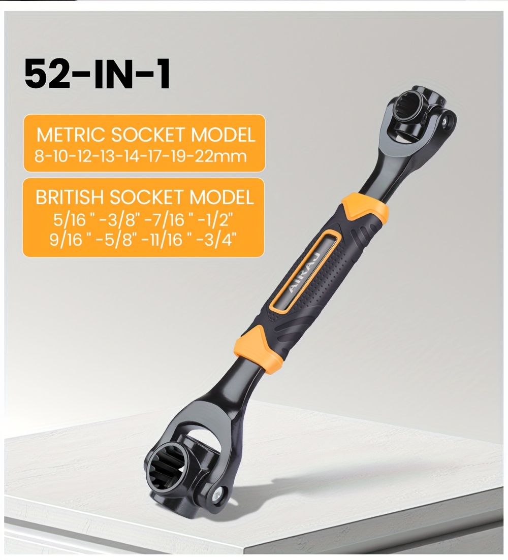  8 52 in 1 socket wrench set heavy duty for bike repairs diy ensures carrying ideal for homes Product details 10