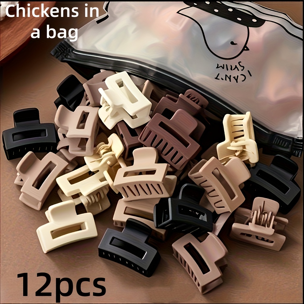 TEMU Set di mini fermagli per capelli color latte , 6/12/18/24/36/42 pezzi, ideali per acconciature intrecciate e abbinamenti quotidiani, versatili