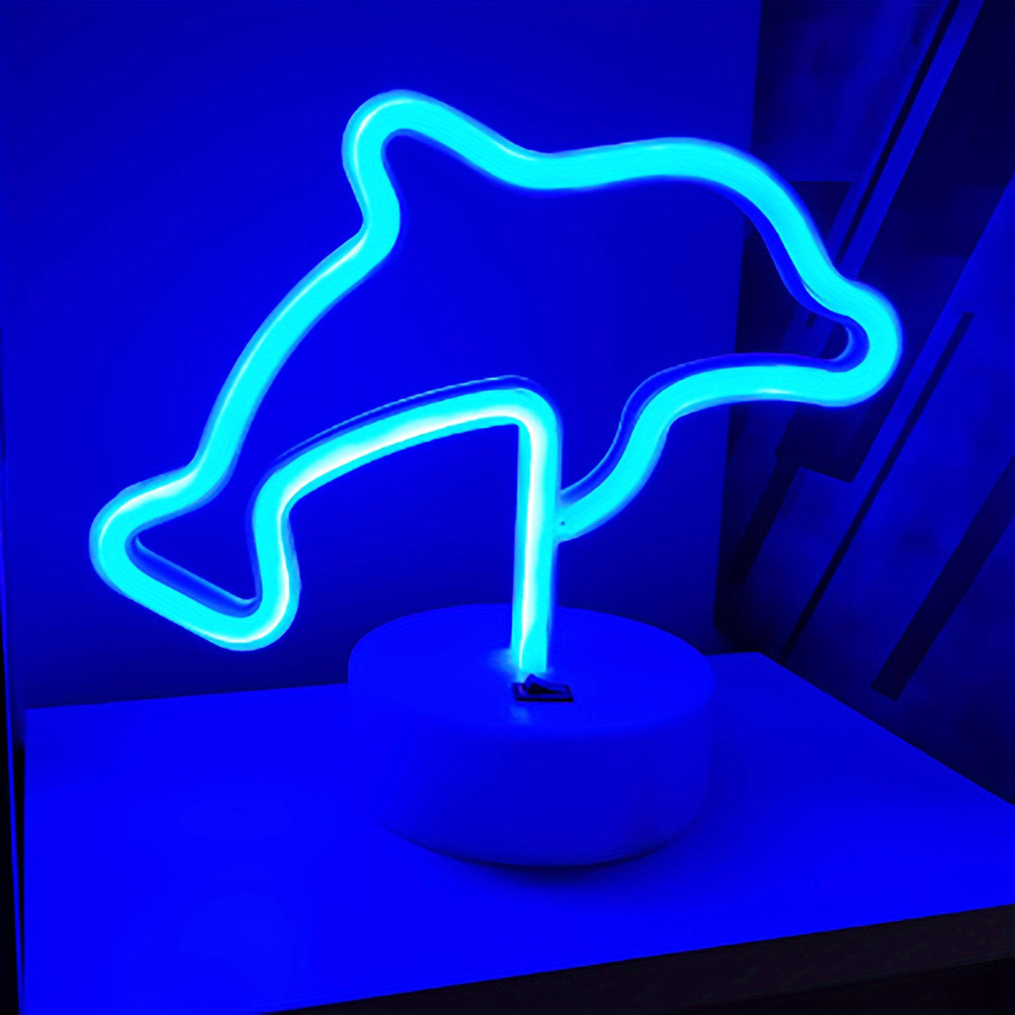 Blue Dolphin Led Neon Sign, Usb Or Battery Powered Dual Power Source ...