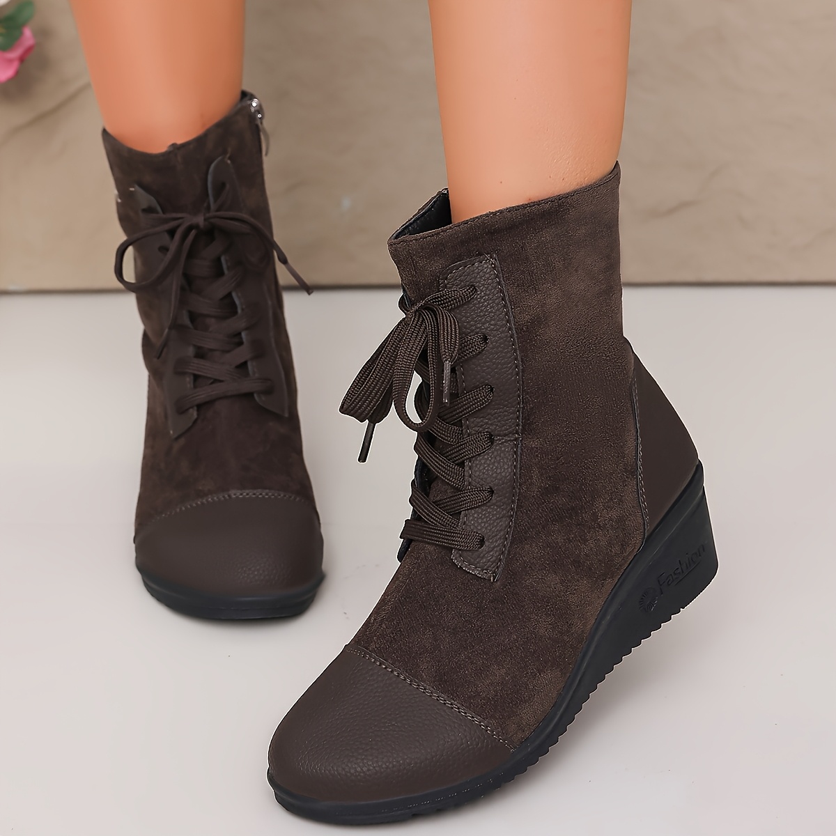 TEMU Women's And Casual Comfortable Lightweight Ankle Boots, Women Shoes