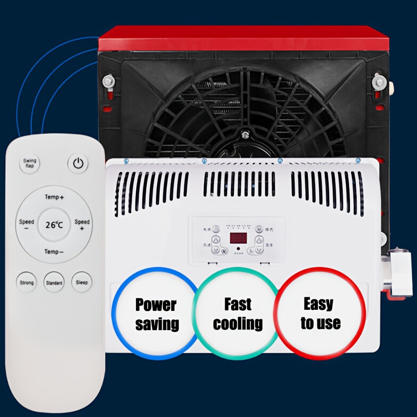 12v car cab conditioner energy saving Temu