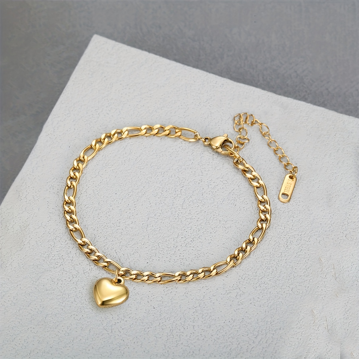 Image of Simple, Luxurious, Elegant And Fashionable Women's Golden Stainless -shaped Pendant, Summer Daily Vacation Ankle Chain