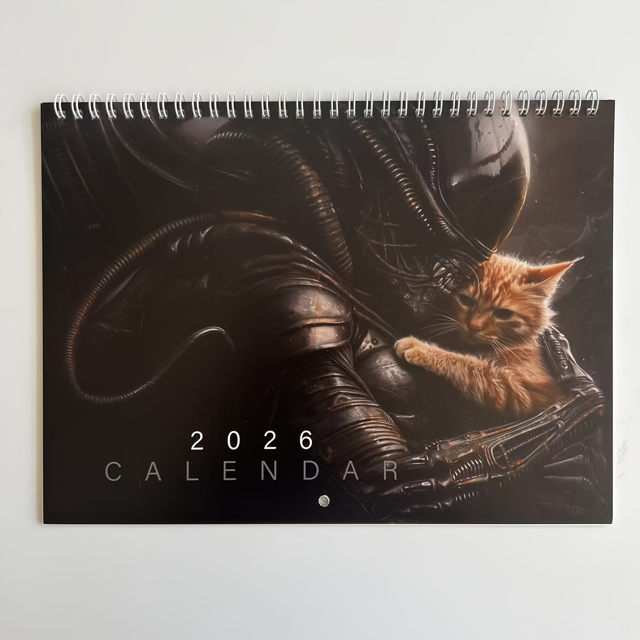 TEMU -tema Kalender med Katt - Officiell -design - till December 2026 Månadsplanerare - Skrivbords- eller Väggkalender för -fans,