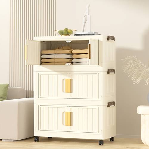 2 3 4 5 tier large capacity storage cabinet with handle rolling plastic storage bin portable wardrobe organizer and storage solution multi functional household storage and organization cabinet stackable storage drawer design suitable for storing