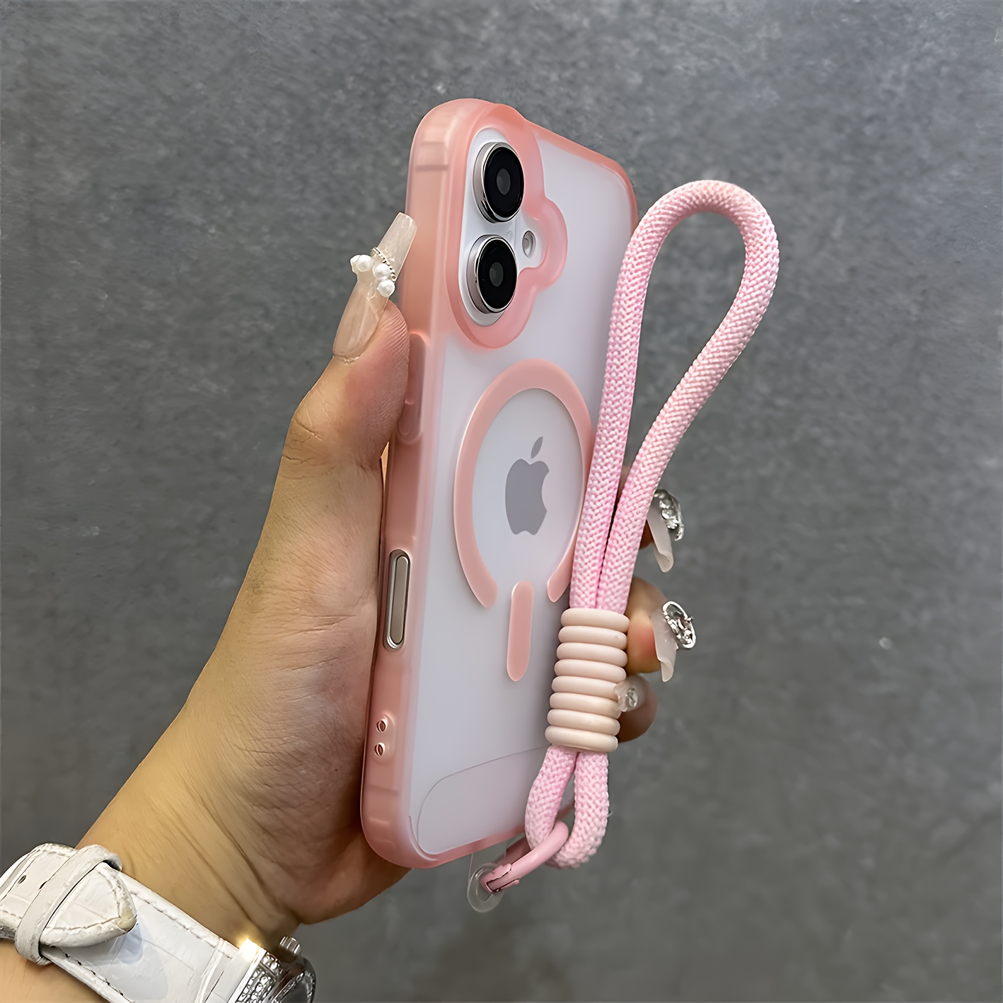 1pc mobile phone case High quality translucent frosted magnetic case for Apple mobile phone iPhone16/15/14/13/12/11