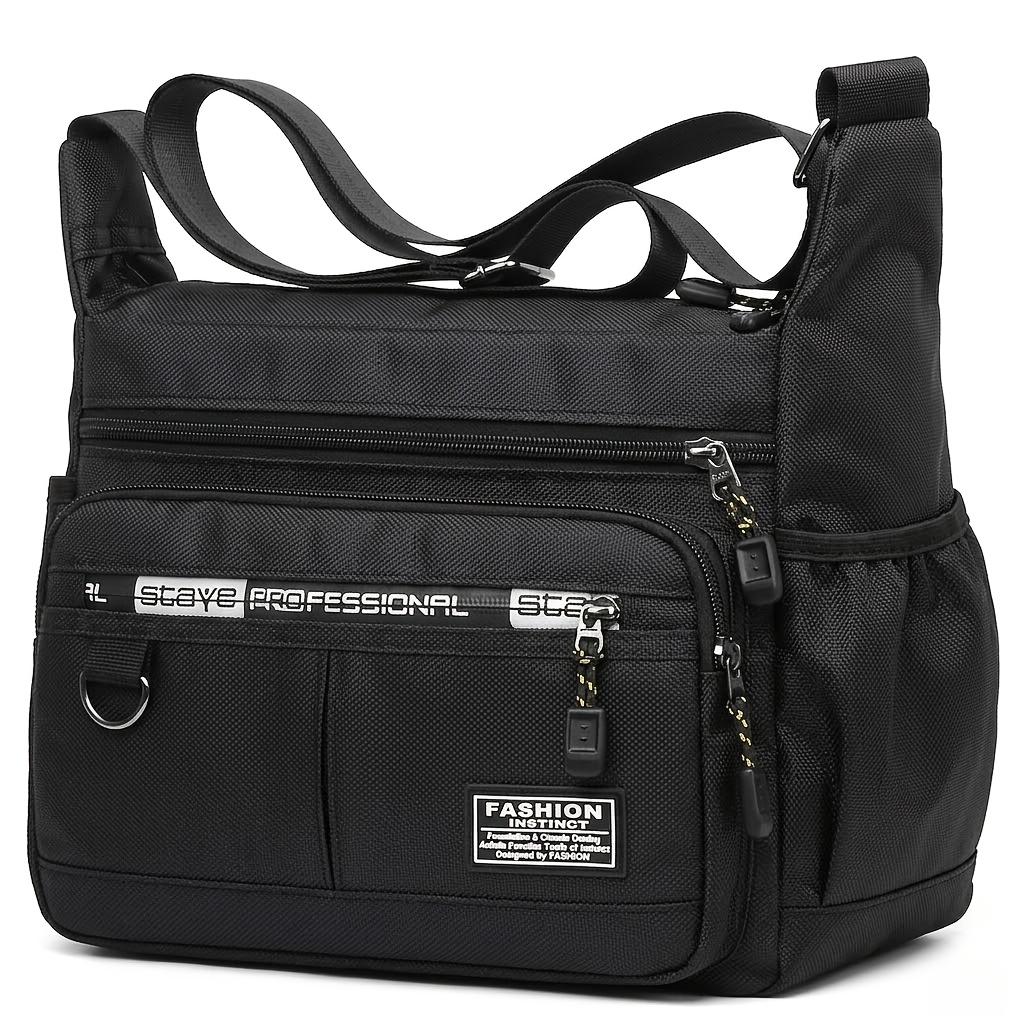 Stylish Black Casual Backpack for Men - Large Capacity, Lightweight with Adjustable Strap, Zipper Closure, Polyester Lining, Everyday Commute Bag, Commute Backpack | Casual Style Bag | Durable Zipper Closure