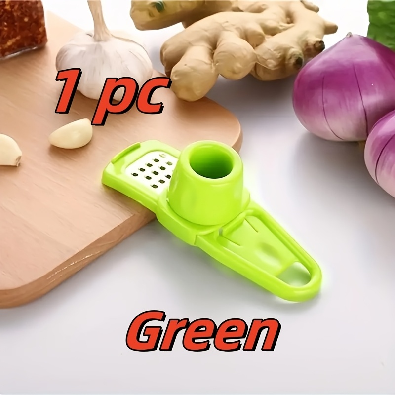 TEMU 1pc / 2pcs Garlic Press Multifunctional Ginger Garlic Grinding Cooking Tool Kitchen Essential