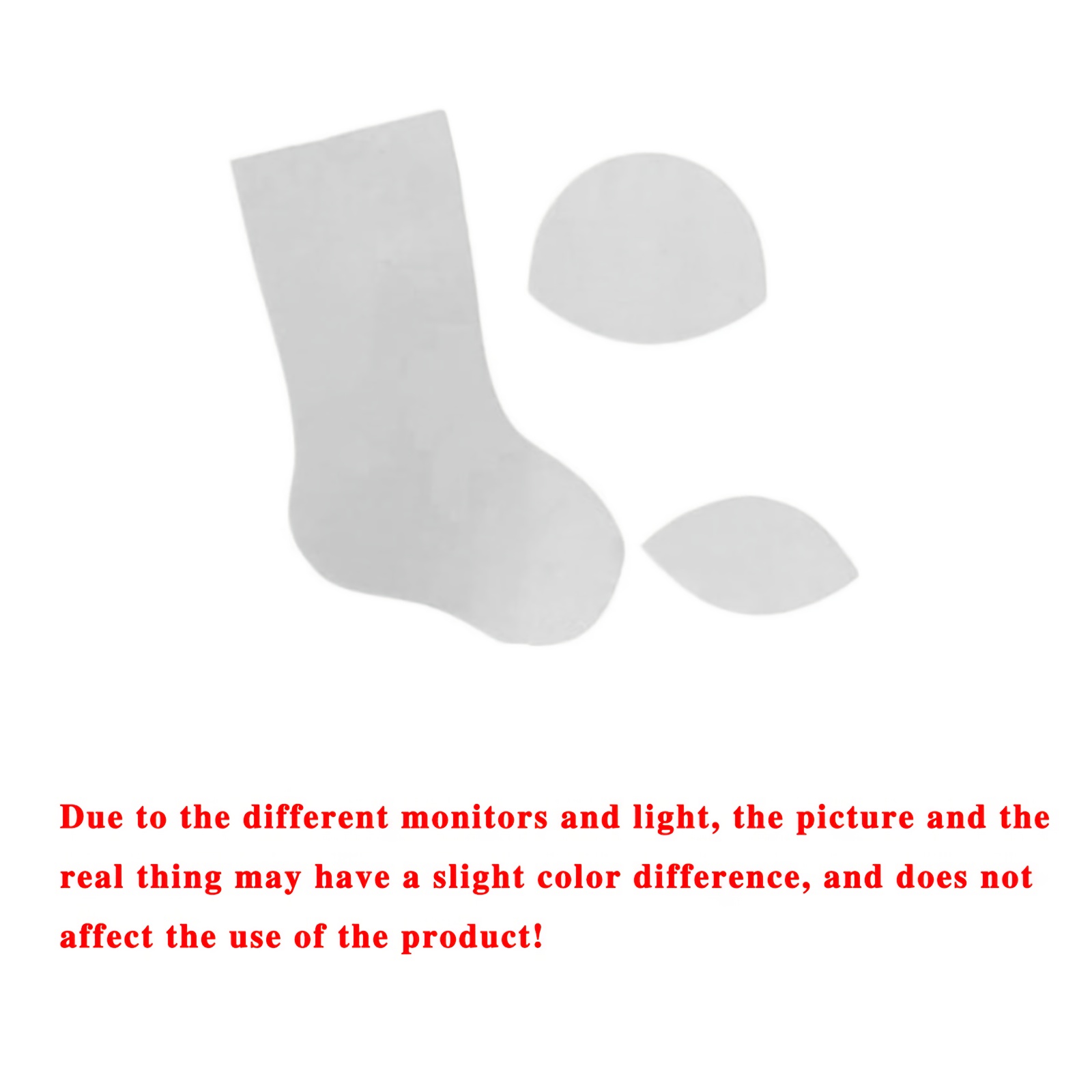 Image of 1 Set Christmas Stocking Template, Acrylic Sewing Templates, Transparent Christmas Sock Sewing Knitting Stencil Quilting, Templates Christmas Stockings Sewing Templates, Sewing Set Tools
