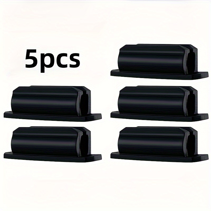 TEMU Lot de 5 porte-crayons en silicone, pince auto-adhésive pour bureau, maintien solide pour marqueurs, stylos à bille et crayons - créative