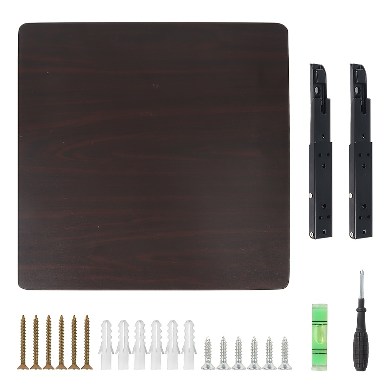 Image of 1 Set Folding Table 5 Golden Sets 40cm X 40cm Rv Barn Door Folding Table With Bracket Rv Universal Interior Barn Door Folding Table Set