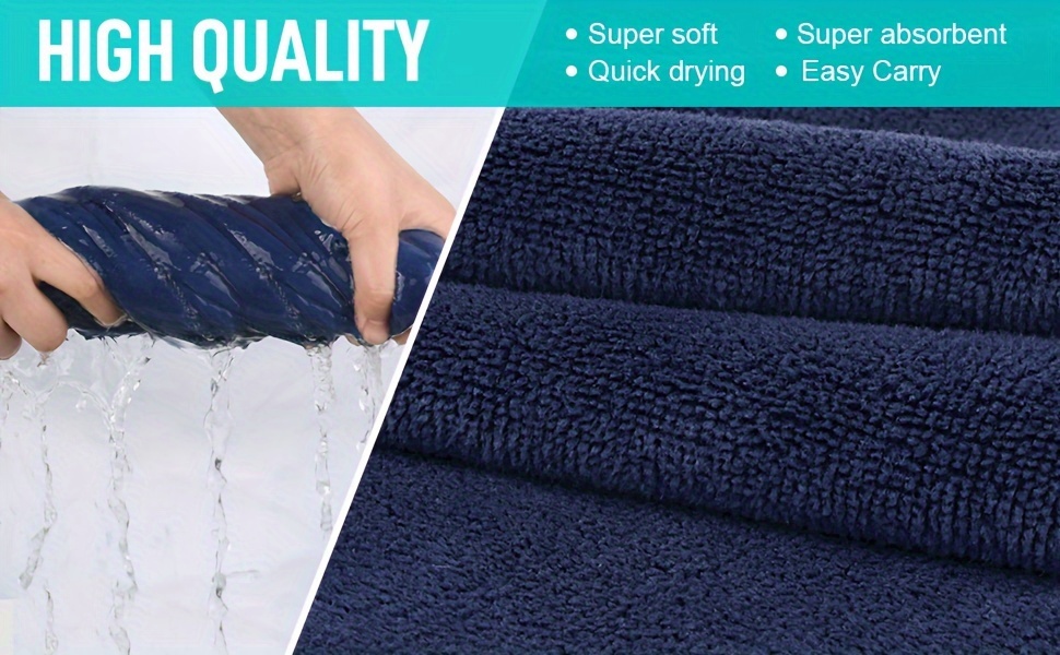 4pcs Microfiber Sports Towels for Men & Women - Quick Dry, Super Absorbent Sweat Towels for Gym, Yoga, Golf, Camping | Ideal Fitness Gift Set