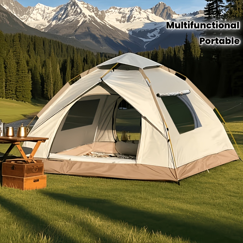 2pcs Outdoor Tent, An Automatic  -up Camping Tent, Windproof,   And High Quality. Suitable for Camping Trips In Parks, Mountain Climbing Expeditions,   Vacations. Portable And Foldable.   for Festivals.