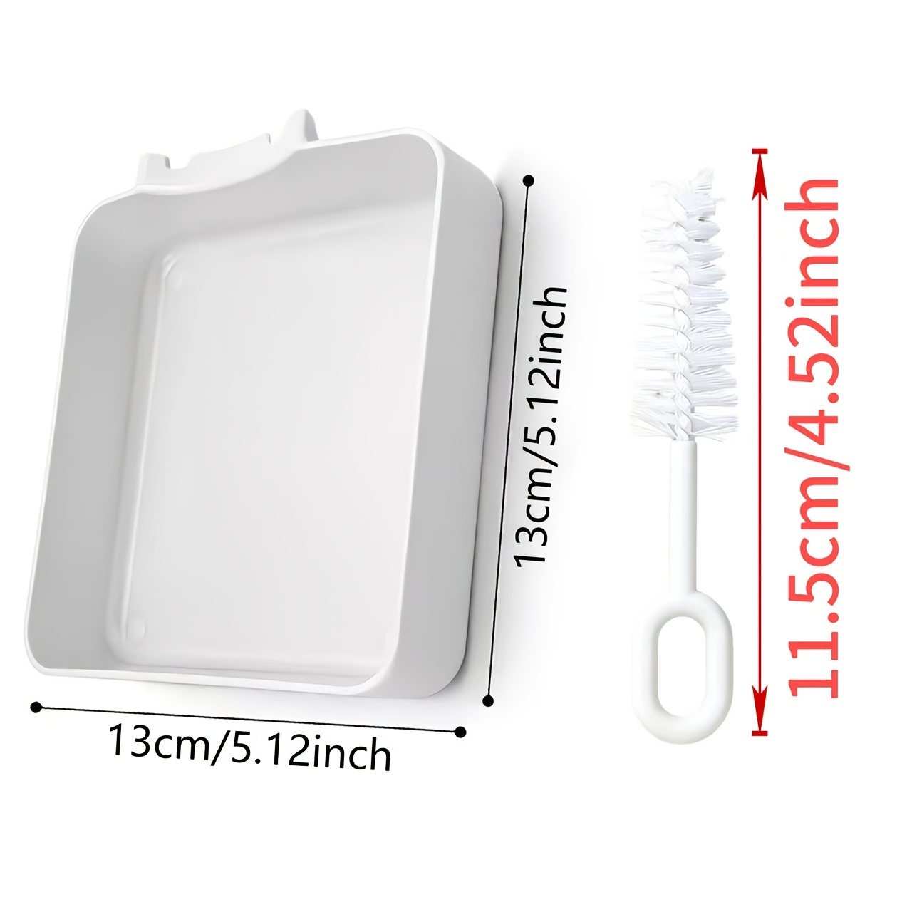 TEMU 2pcs Washing Machine Drain Tray And Cleaning Accessories, High- Leak-proof Drip Tray, Effectively Prevents Overflow And Protects Laundry Room