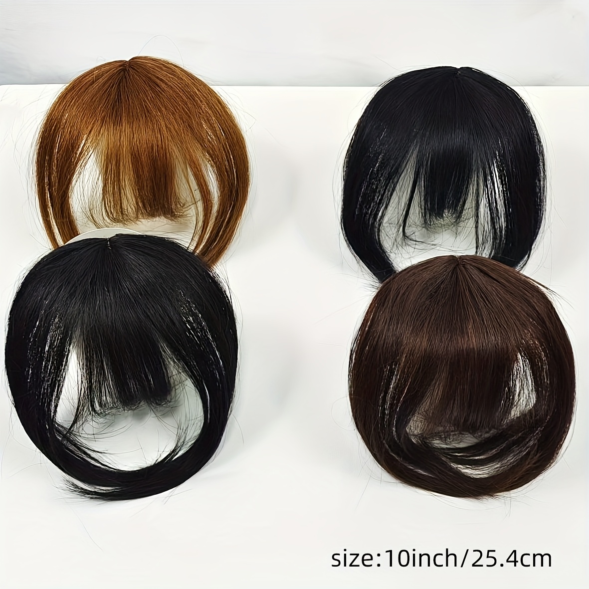 clip in bangs 100 human hair fringe clip on  l hair extensions daily party fringe french clip in thick   full bangs details 3