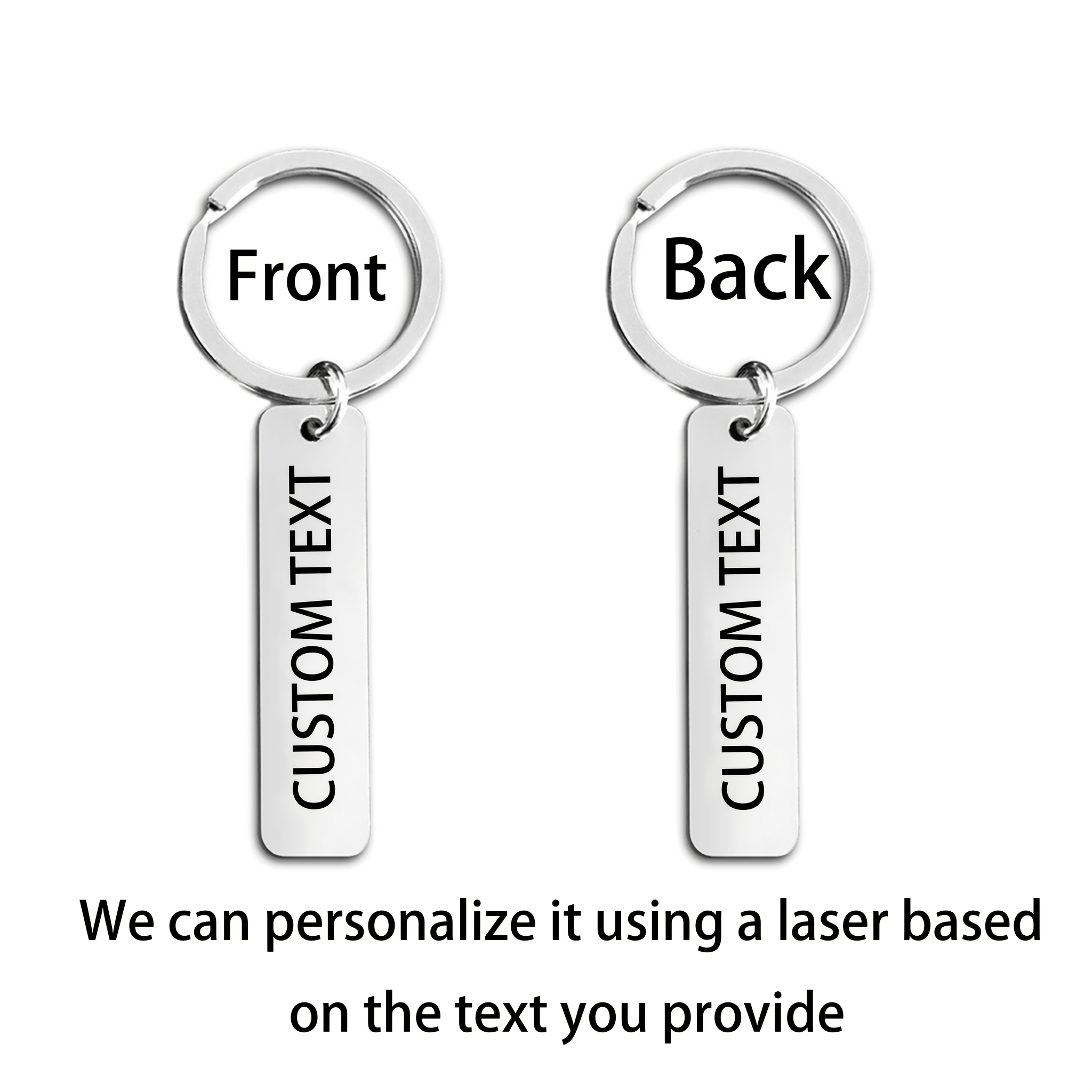 1pc, 5pcs, 10pcs Custom Text Keychains, Custom Phone Number, Anti-loss Information Or Other Custom , Personalized Customization, Gift For Boyfriend, Girlfriend