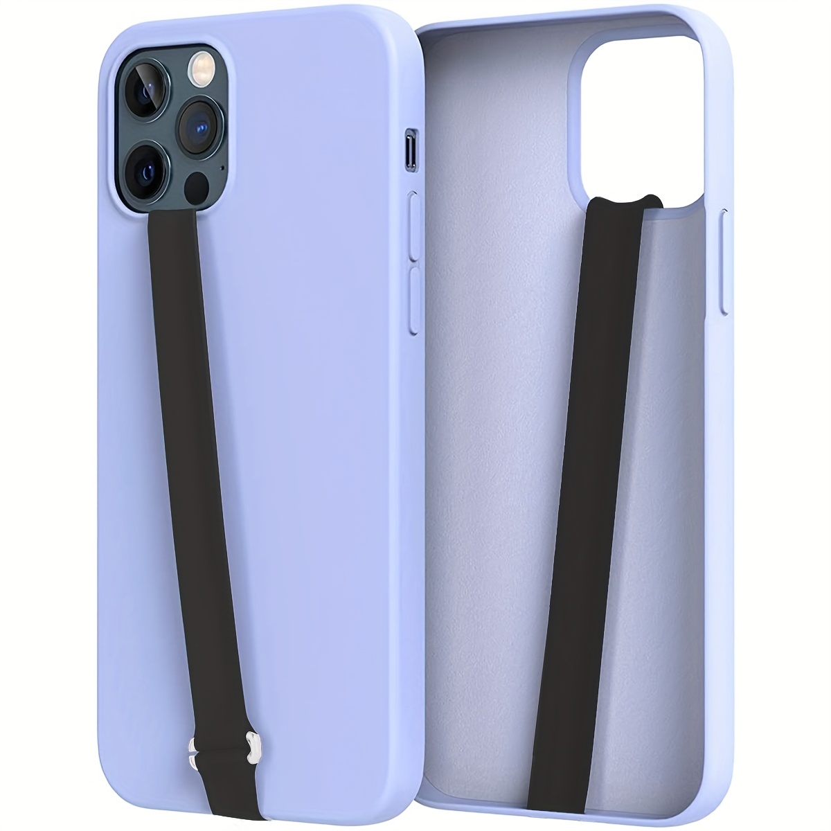 Phone Case - Fashion Case Silicone Lanyard Mobile Phone Case Portable Wrist Strap Silicone Elastic Rope
