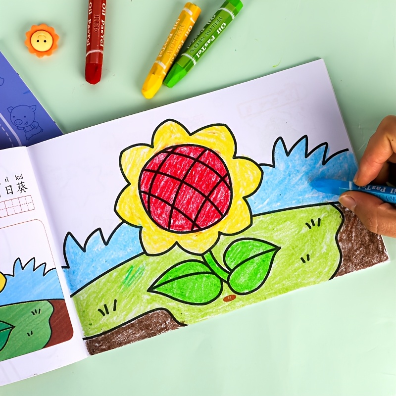 A Coloring Book Designed for Children, Ranging from Simple to More Challenging Levels, Ideal for Early Education And Kindergarten. This Set Offers Educational Art Activities Suitable for Small Hands, Making It a Wonderful Creative Gift for Kids. It Includes a DIY Craft Kit with Paint And a Coloring Book, Perfect for School Gifts. Chinese Version