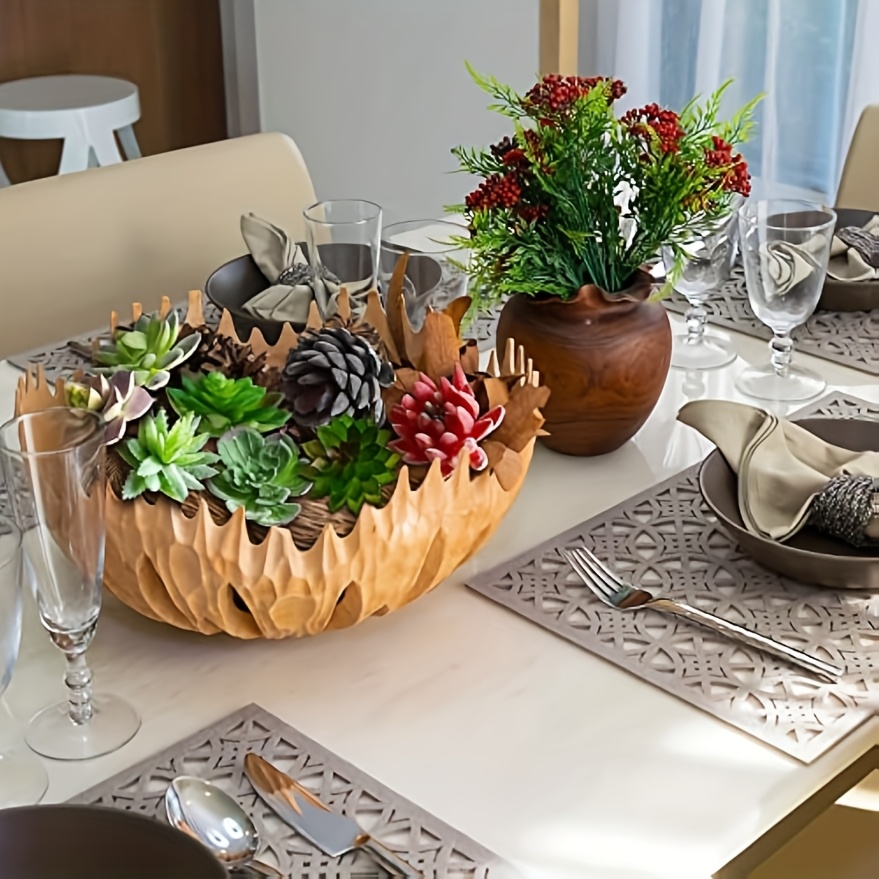 18 Piante Grasse Artificiali Realistiche In PVC - Mini Finti Succlenti Per Decorazione Casa, Ufficio, Giardino, Festa (Senza Vaso) - 3