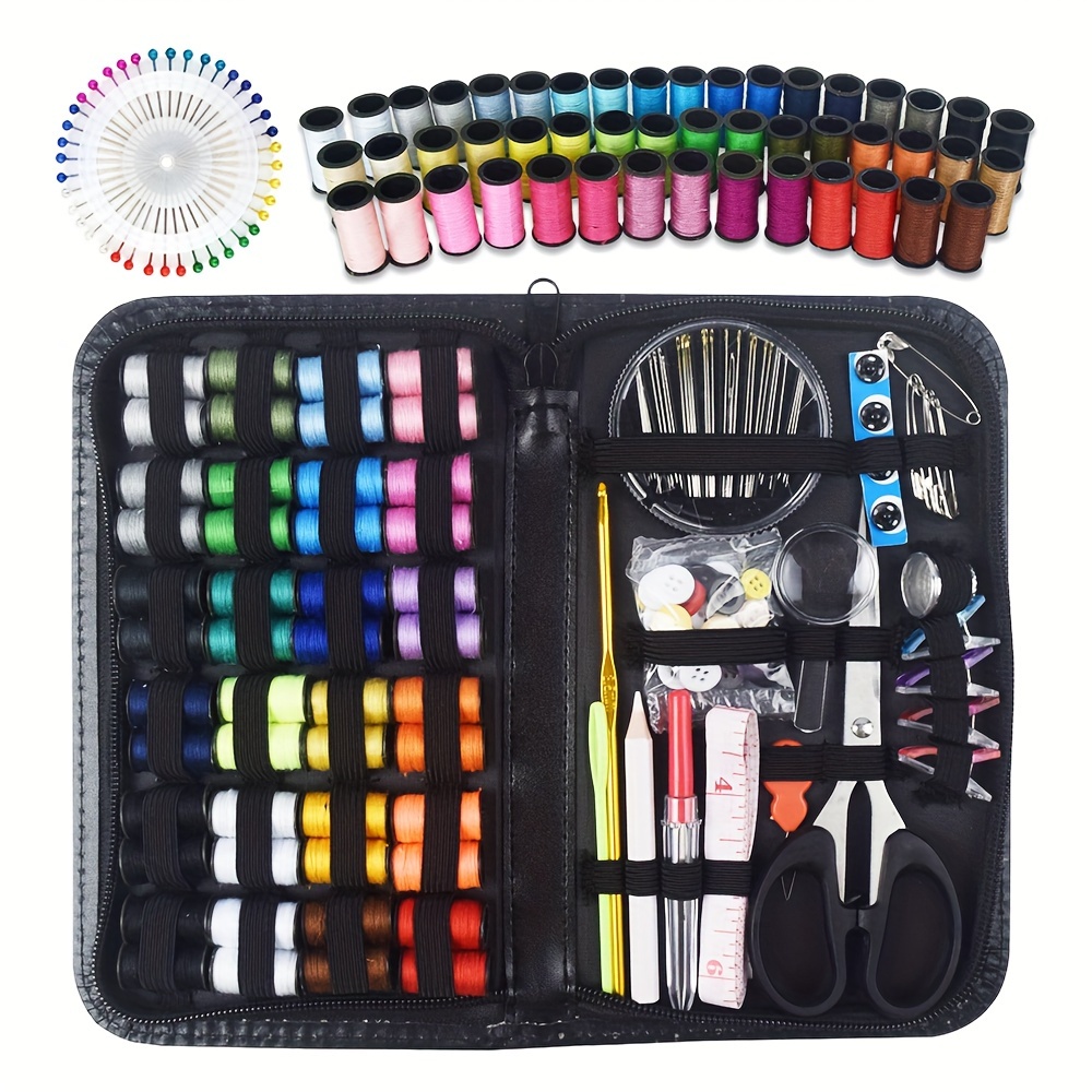 

Kit de Couture Multifonction 172pcs/set, Ensemble de Couture Portable pour et les , Outils de Couture 48 Couleurs