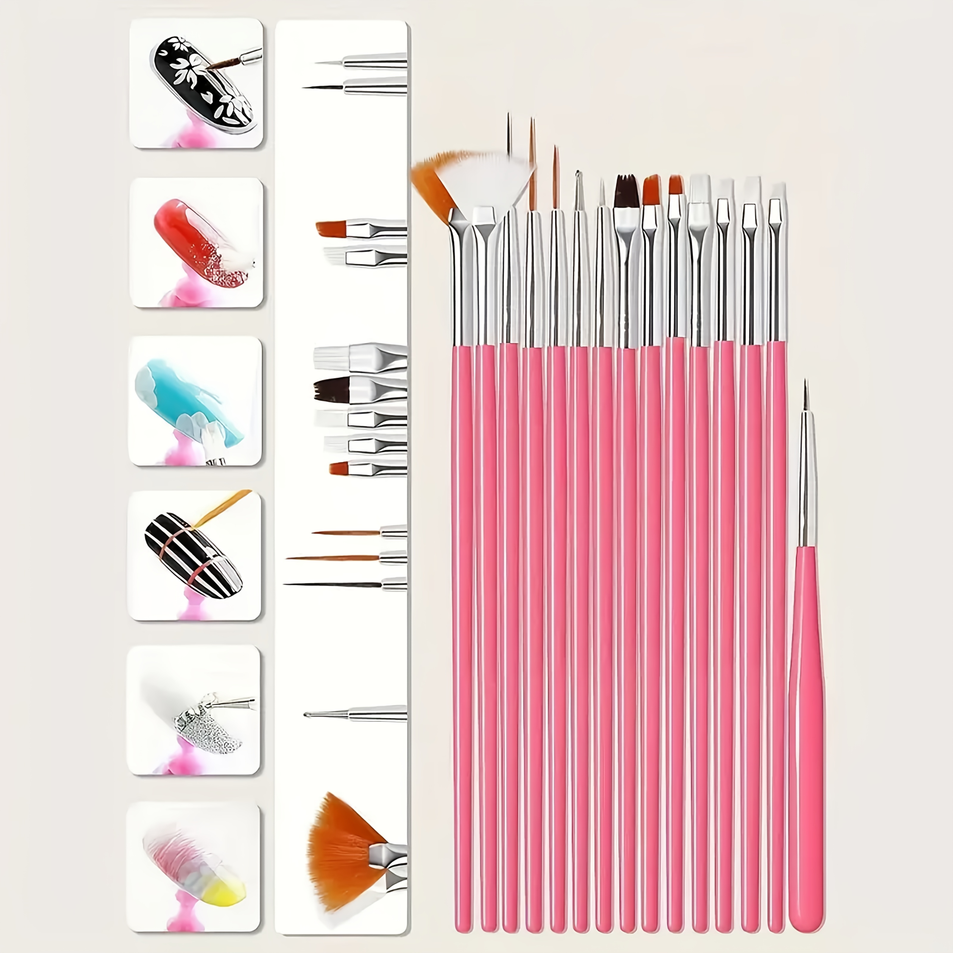 Beginner Nail Drying Lamp, Home Manicure Set with Nail Art Pens