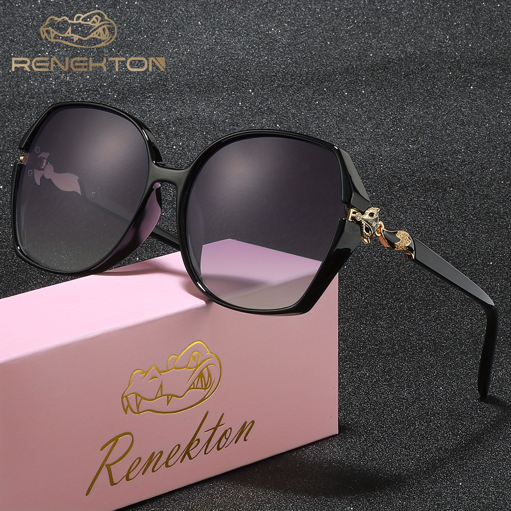 Renekton Women's Eye Leg Polarized Fashion Sunglasses Outdoor Party Travel Driving Fishing Casual Fashion Photography Sunglasses Counter Gift Pack