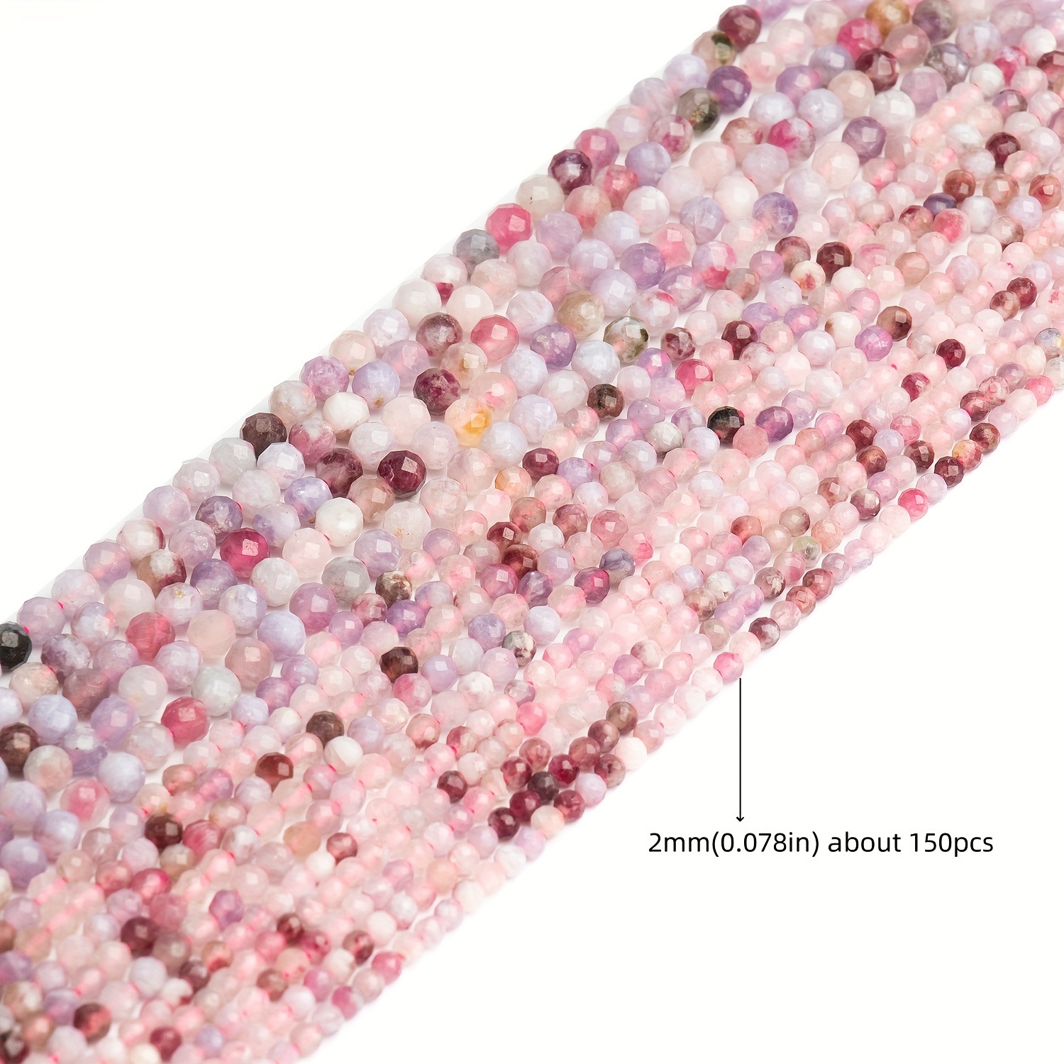 2/3/4mm Natural Stone Pink Jasper Small Beads Exquisite Loose Beads Used For Jewelry Making Bracelets, Necklaces, Earrings, Craft Additions, Women's Gifts