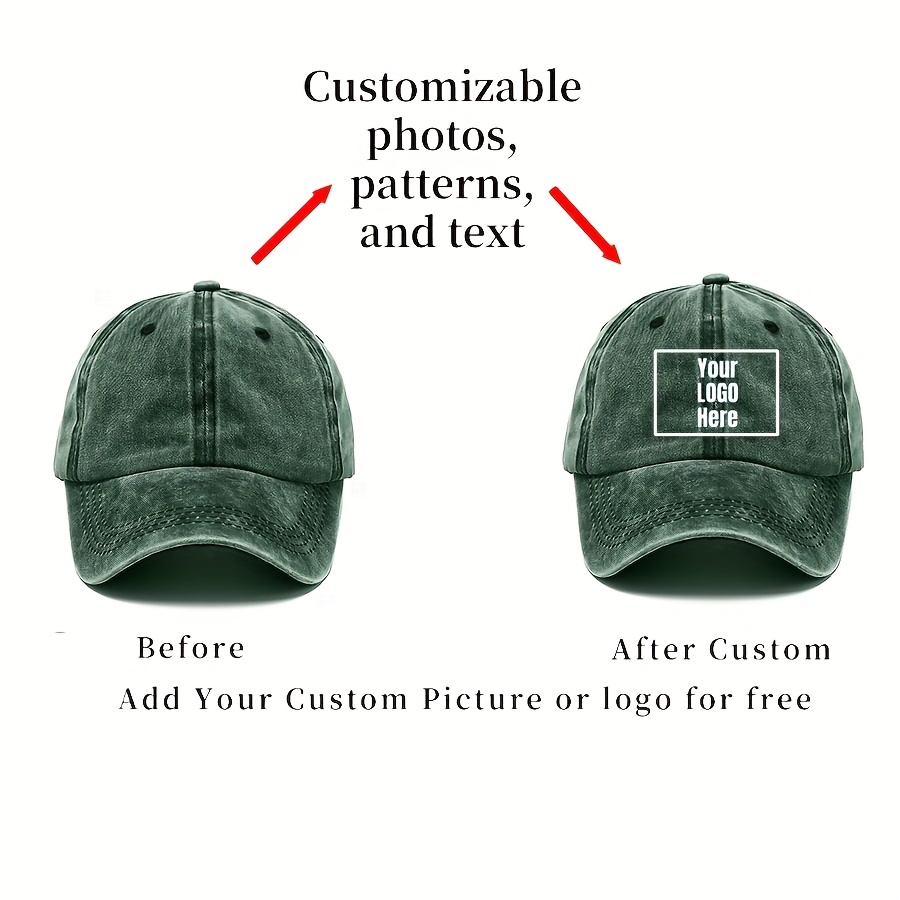 Custom Hat Personalize Add Your Text Logo Or Image Custom Baseba 並行輸入品 Custom Hats Add Photos⁄Logo⁄Text to Design Your Personalized