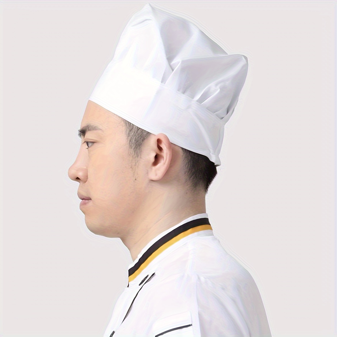 TEMU 1 Gorro de Chef para Adulto, Gorro de Chef Ajustable Elástico para Cocina, Hornear y Cocinar