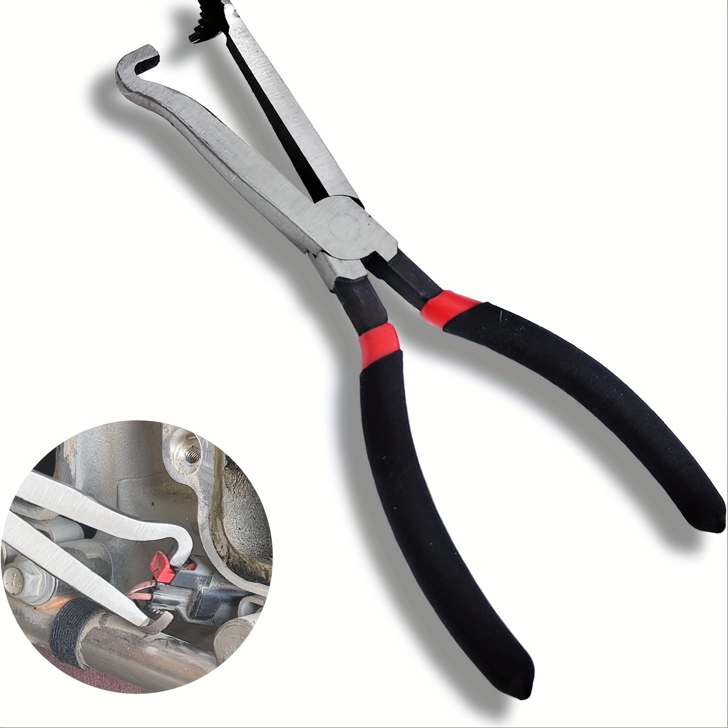 

Professional Automotive Disconnect Pliers 37960 - Carbon Steel, Rake Claw Design For Easy Connector Removal From Fuel Injectors, Sensors & More