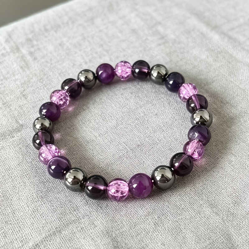 High-End Margaret Amethyst Stretchable Bracelet