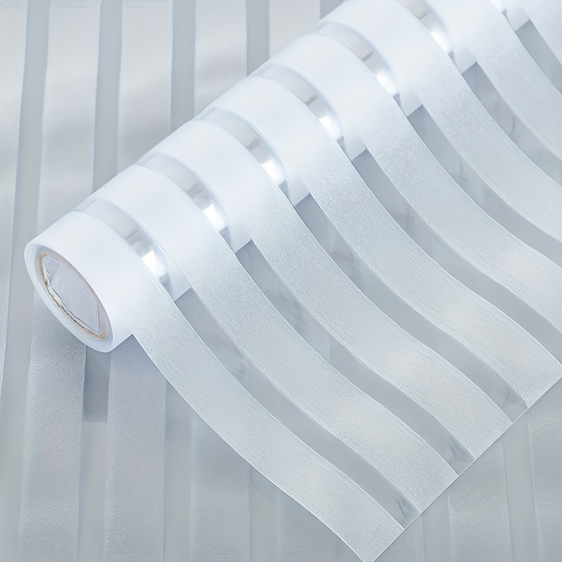 Image of Privacy Film, Matte End, Window Film, Glass Window, Anti-surveillance Film, Striped Pattern, Suitable For Home Offices