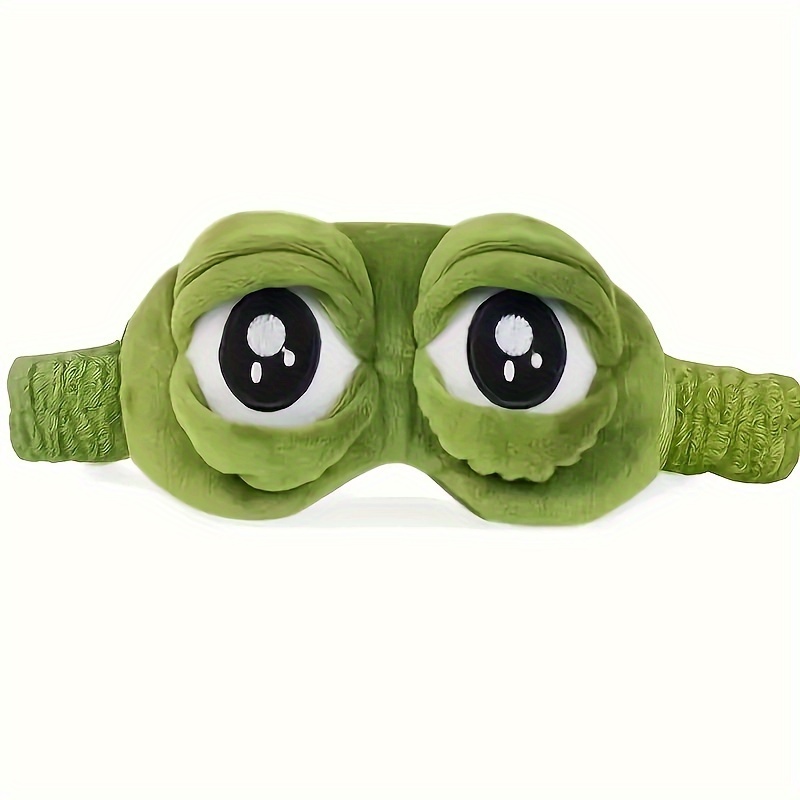 1pc Cuddlebuddy Soft Frog Sleep Mask, Comfortable Eye Protection For And Power Outages, Normal Skin, Sleep Accessory, -free Material