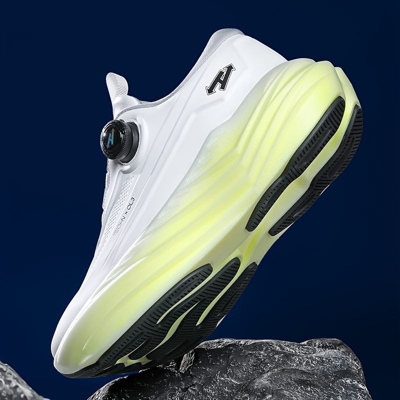 N·HOT Men's Casual Sneakers, Fashionable Thick-Soled Men's Shoes, Men's Outdoor Sneakers, Men's Running Shoes, MD Midsole with High Elasticity and Shock Absorption, Sole for Slip Resistance and Wear Resistance, Seamless Craftsmanship Upper
