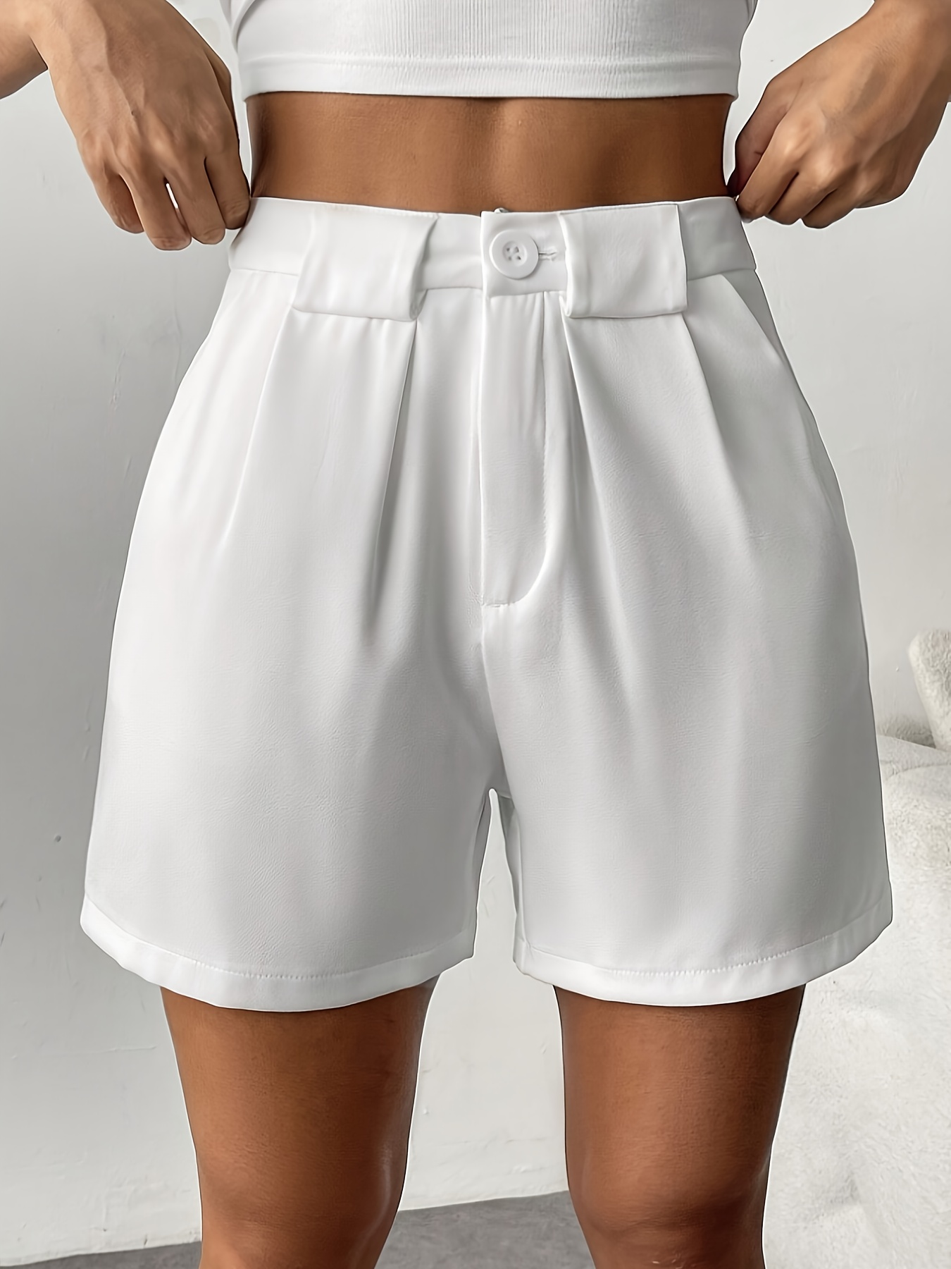 pantaloni corti casual eleganti donna in tasche Temu Italy