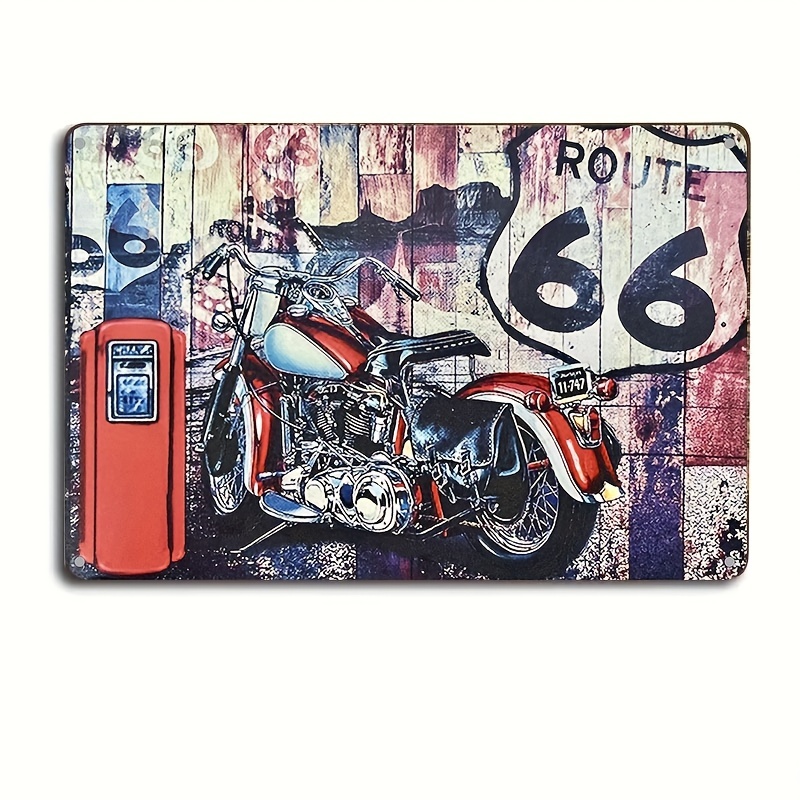  Open Road Brands Route 66 Embossed Metal Sign - Vintage Route  66 Sign for Garage or Man Cave : Home & Kitchen