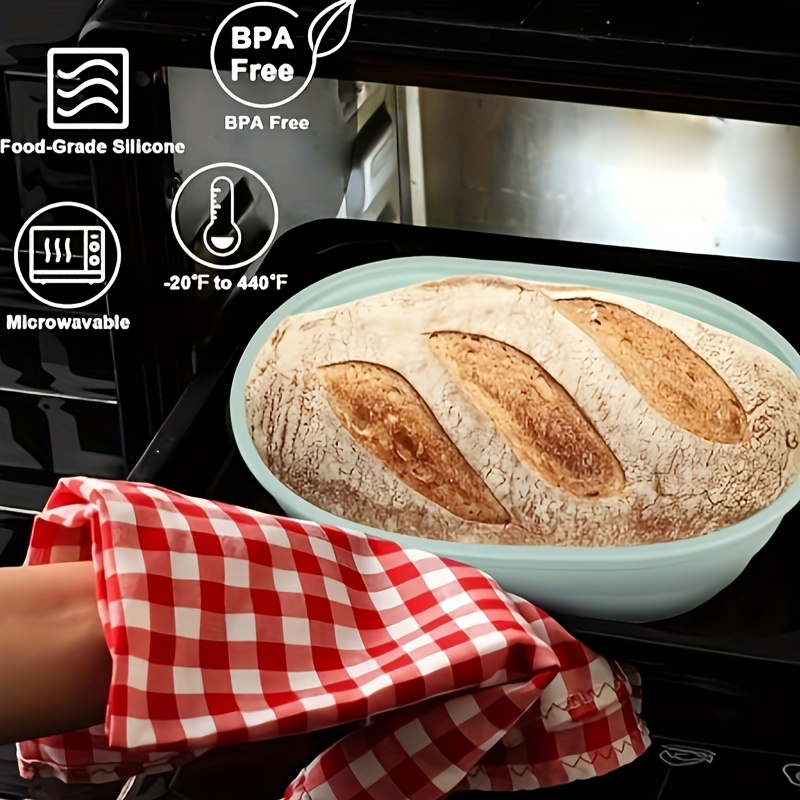 

1pc Premium Silicone Bread Proofing Basket - , Foldable & Portable For - Sourdough Baking, Oven To 480°f - Gadget For Holidays