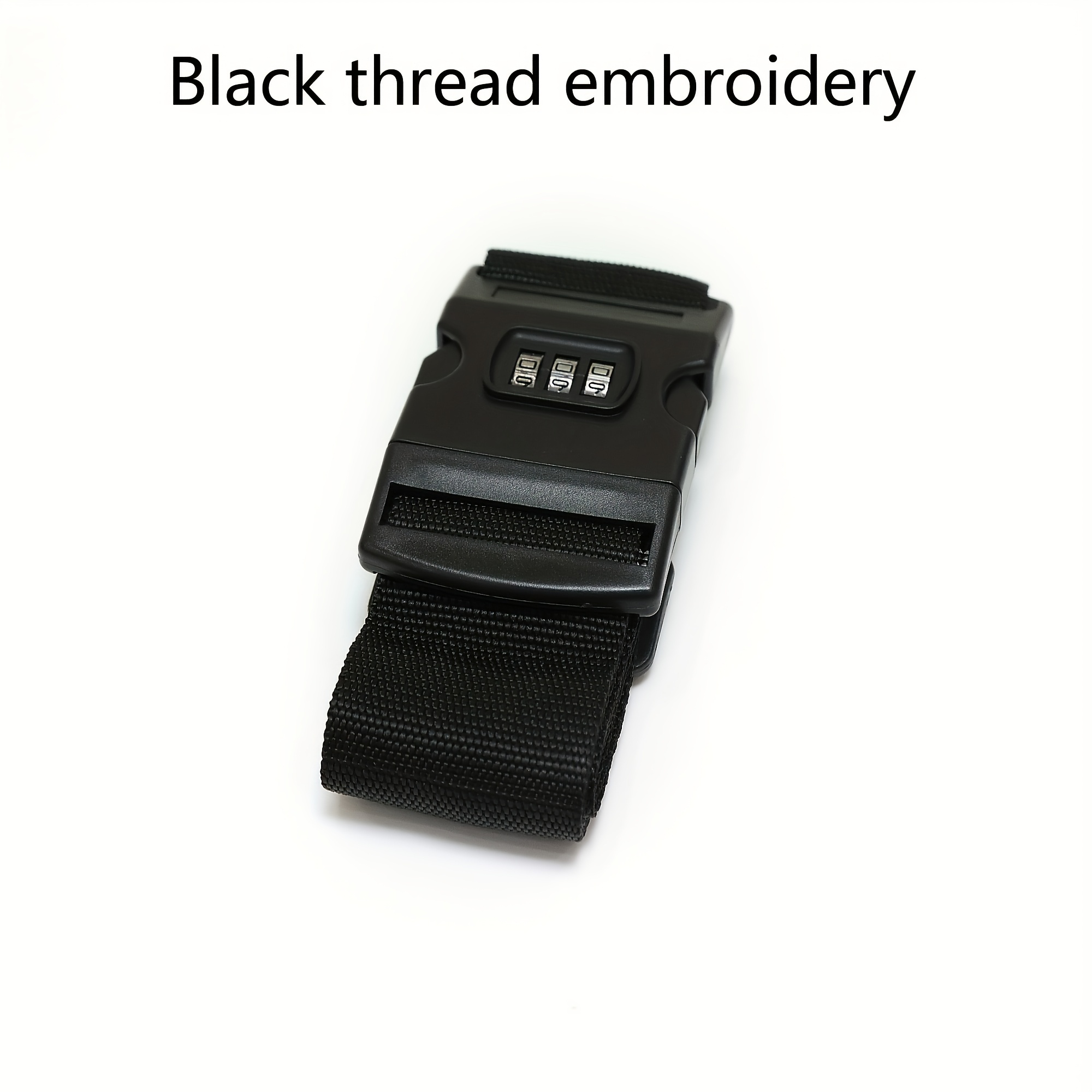[customization] Strap, Embroidered With Name/text, Closure, Anti-theft, Suitable For Business And , Precise Customization Ultra-safe Durable Password Lock Travel Accessory