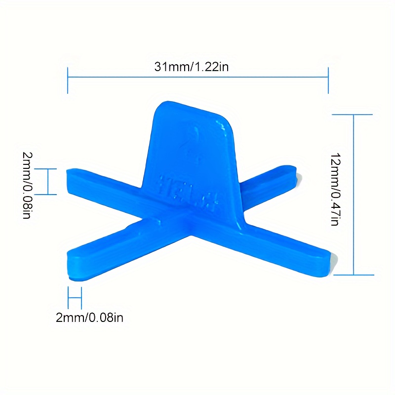 Image of "innovative"200pcs Tile , 1.0/2.0/3.0/4.0/5.0mm Reusable Wall And Floor For Diy Installation Of Ceramic Tiles And Stone.