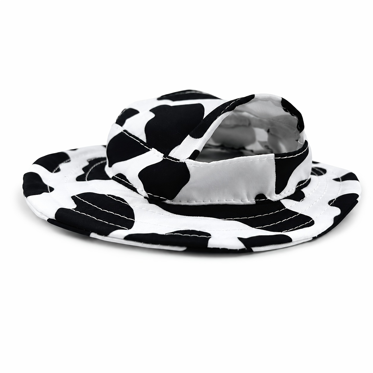   anti choking hat with adjustable strap ear exposing design fishermans cap pet headwear sun protection hat for summer Product details 11