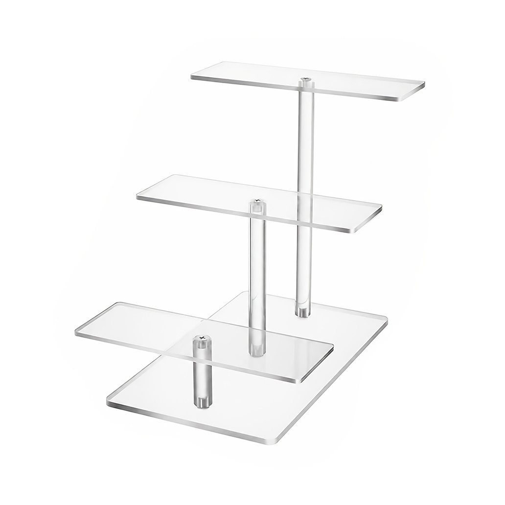 TEMU 3-layer Transparent Acrylic Model Car Display Stand, Collectible Display Rack, Suitable For Cars, Mini Models, Perfumes, And Desktop Decoration