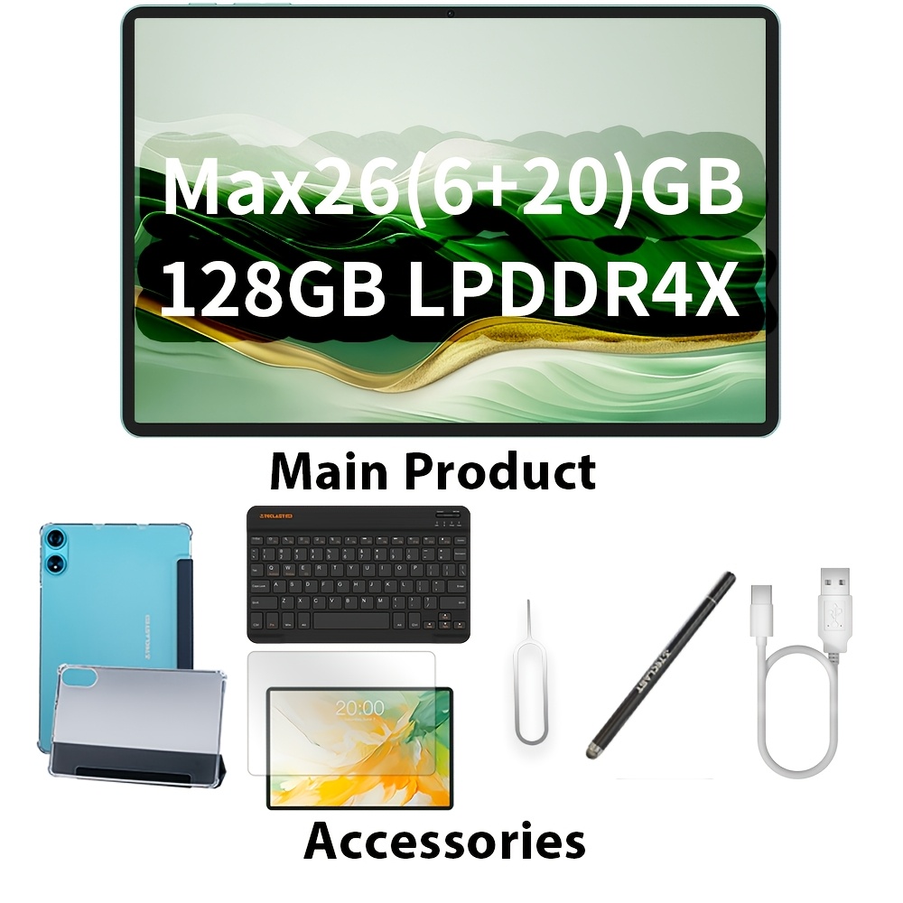 Teclast P50 2025 Tablet 11-inch 90hz, 20(8+12)gb + 128gb Rom (4tb Tf Card Extension), 4g Lte + 5g Wifi, 15 T606 -core Cpu, Tablet, Pad