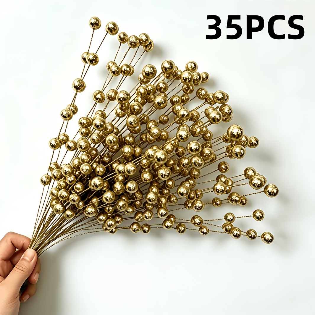 TEMU 35pcs de Navideñas - Navideñas Rosadas Brillantes con - Relleno de Jarrones de para , Navidad, Decoración del Hogar y - Contenedor No Incluido