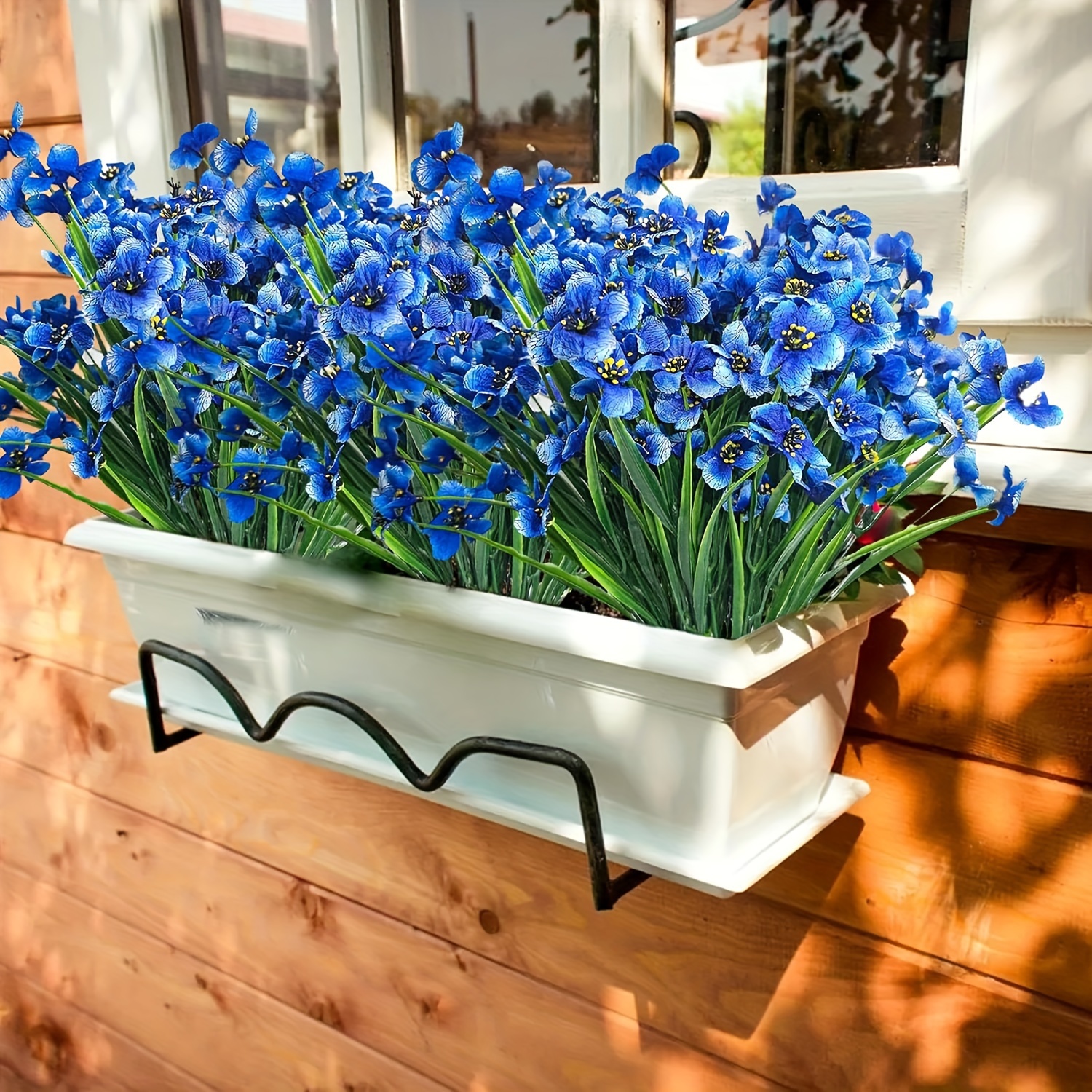 

20pcs Artificial Flowers - Uv Resistant Floral Decoration For Indoor & Outdoor Use, Ideal For Garden, Porch, Window Box, Home, Wedding, Farmhouse - No Maintenance Required, Artificial Outdoor Flowers