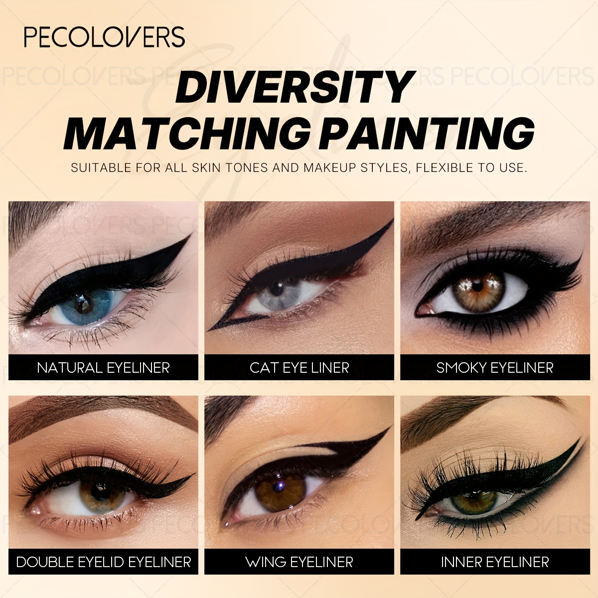 Waterproof Black Eyeliner with Long-Lasting Formula