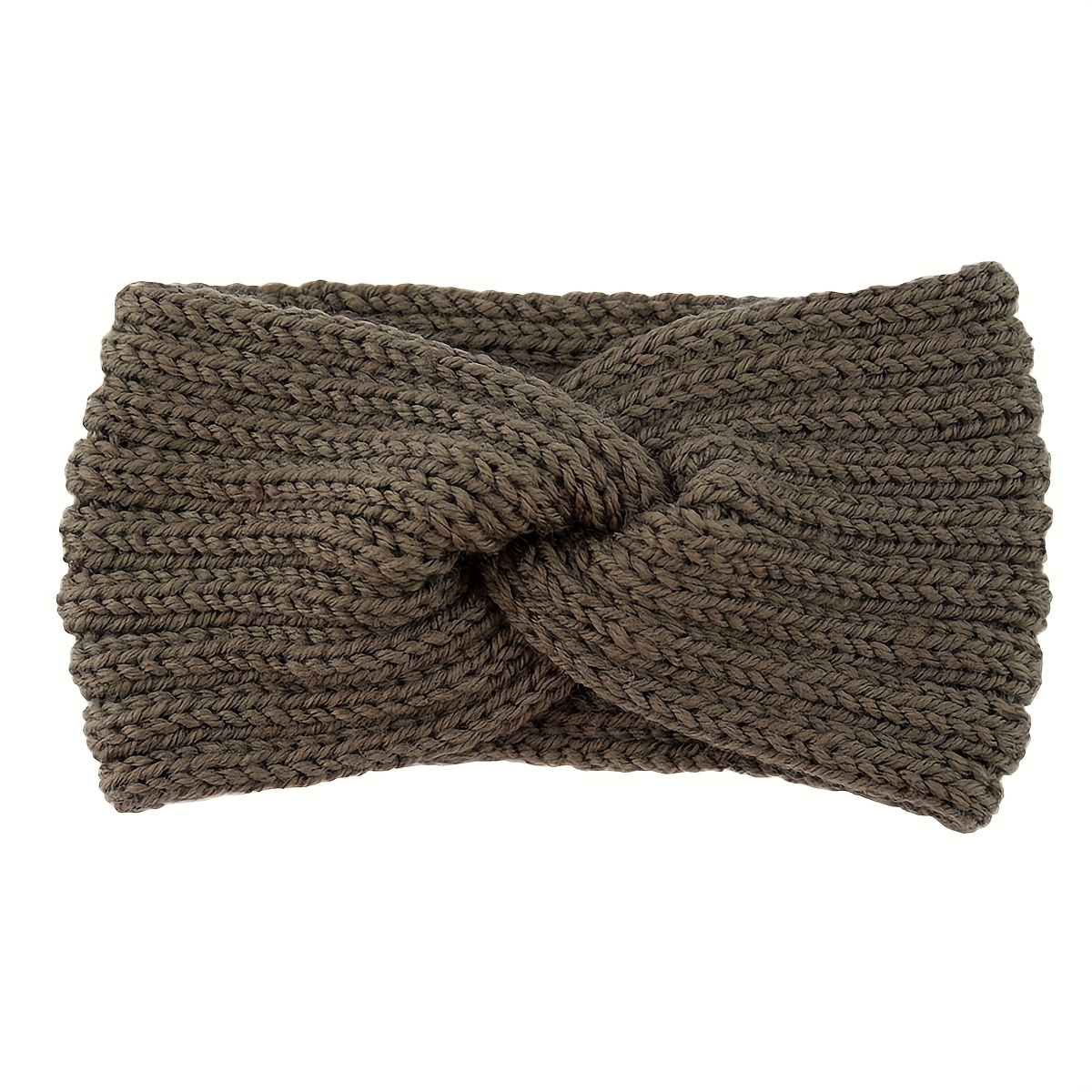 1pcautumn/winter Women's Handmade Knitted Belts Women's Winter Accessories Warm Headbands Cold Weather Headbands Coarse Knitted Headbands Hair Accessories