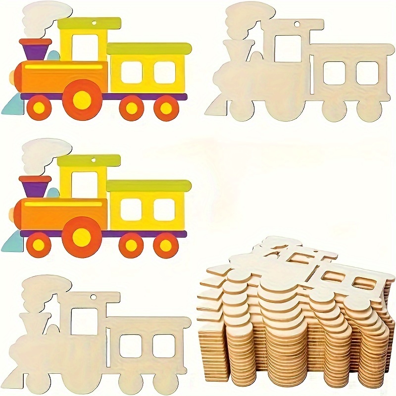 

10pcs -shaped Wooden Crafts For Diy Decorations - For Weddings, , Birthdays & - -, No Needed