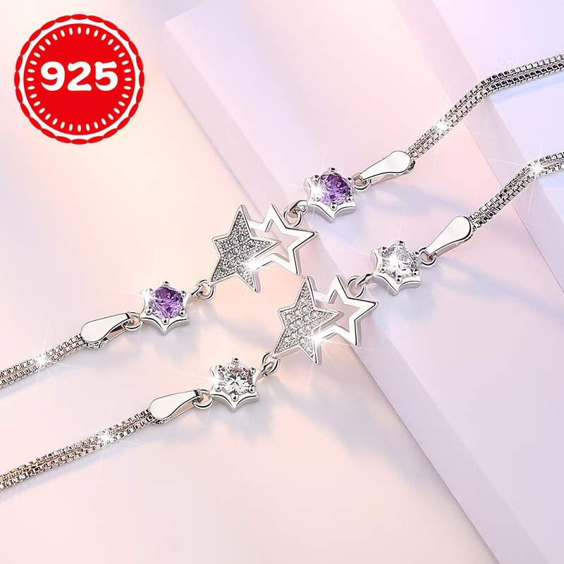 925 Silver Hypoallergenic Star Bracelet for Women